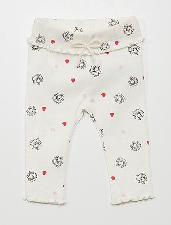 Legging largo liso de punto - Blanco - Kiabi - 2.50€