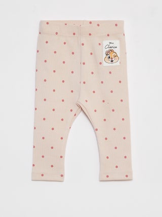 Legging de canalé estampado 'Clarice'