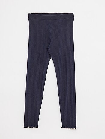 Legging de canalé largo liso