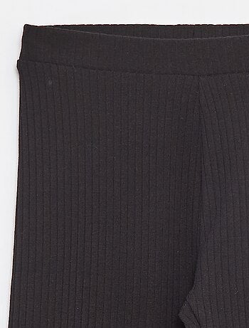 Legging de canalé largo liso