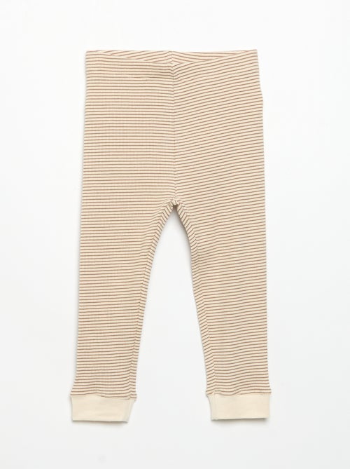 Legging de canalé - Kiabi