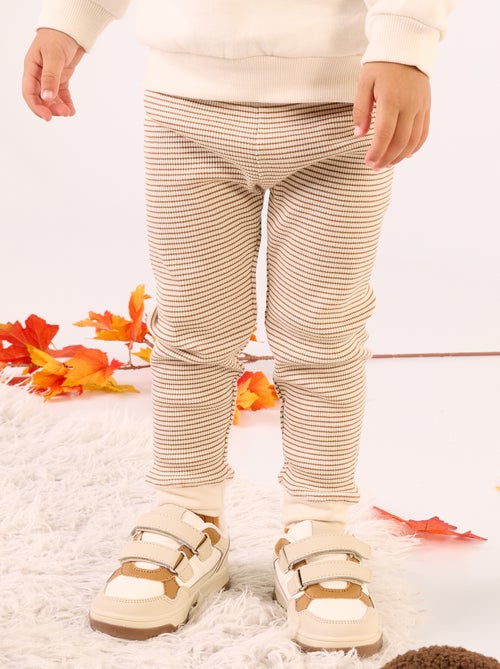 Legging de canalé - Kiabi