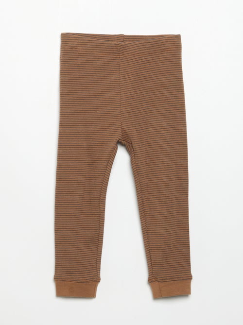 Legging de canalé - Kiabi
