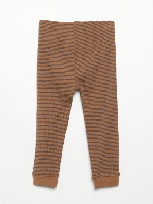 Legging de canalé - Kiabi