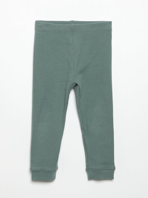 Legging de canalé - Kiabi