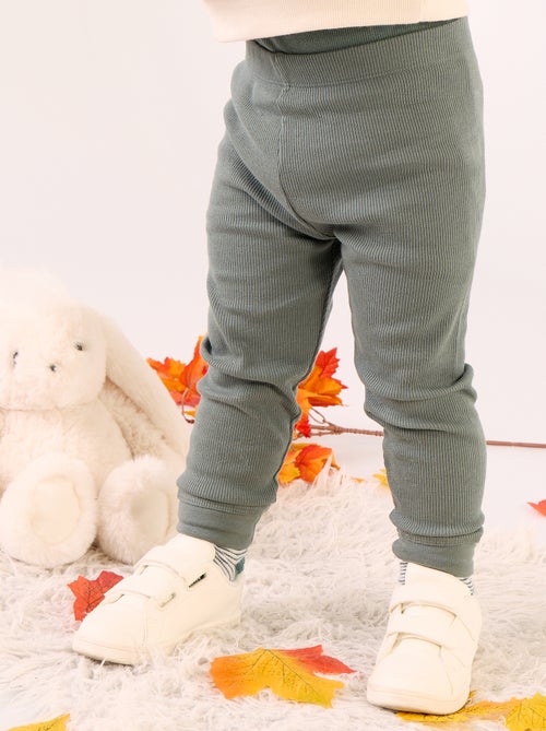 Legging de canalé - Kiabi