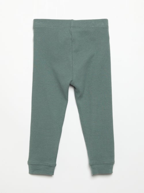 Legging de canalé - Kiabi
