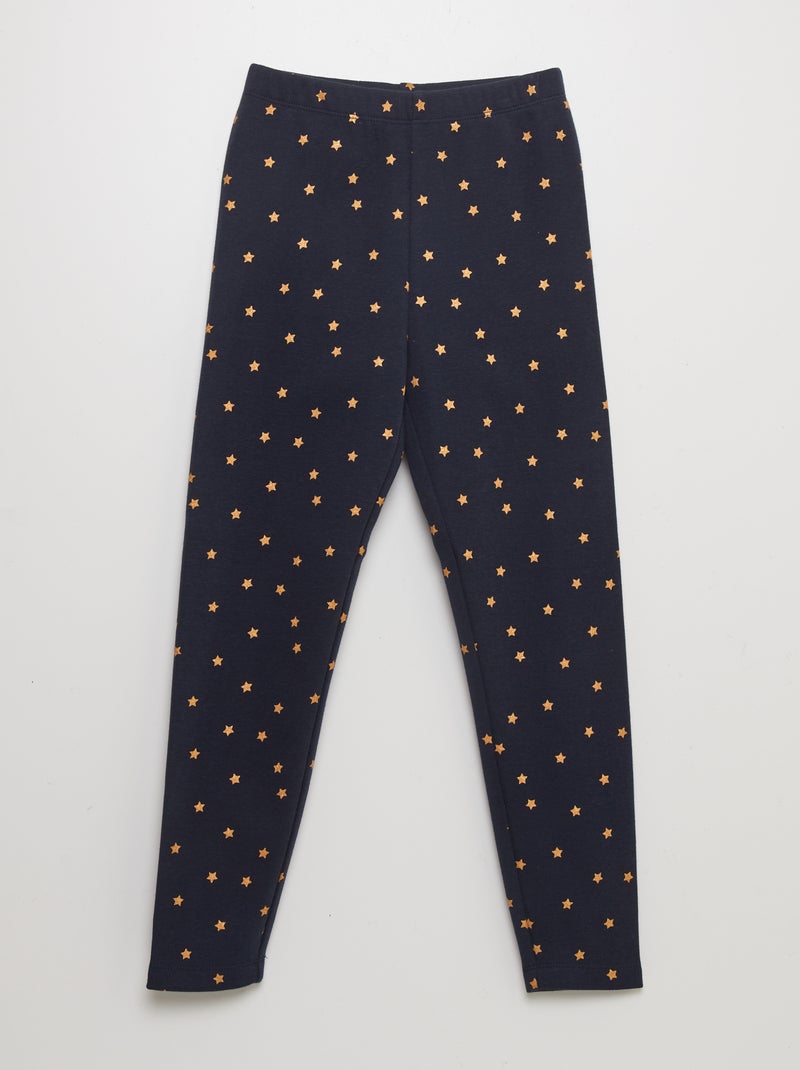 Legging de chándal con estampado AZUL - Kiabi