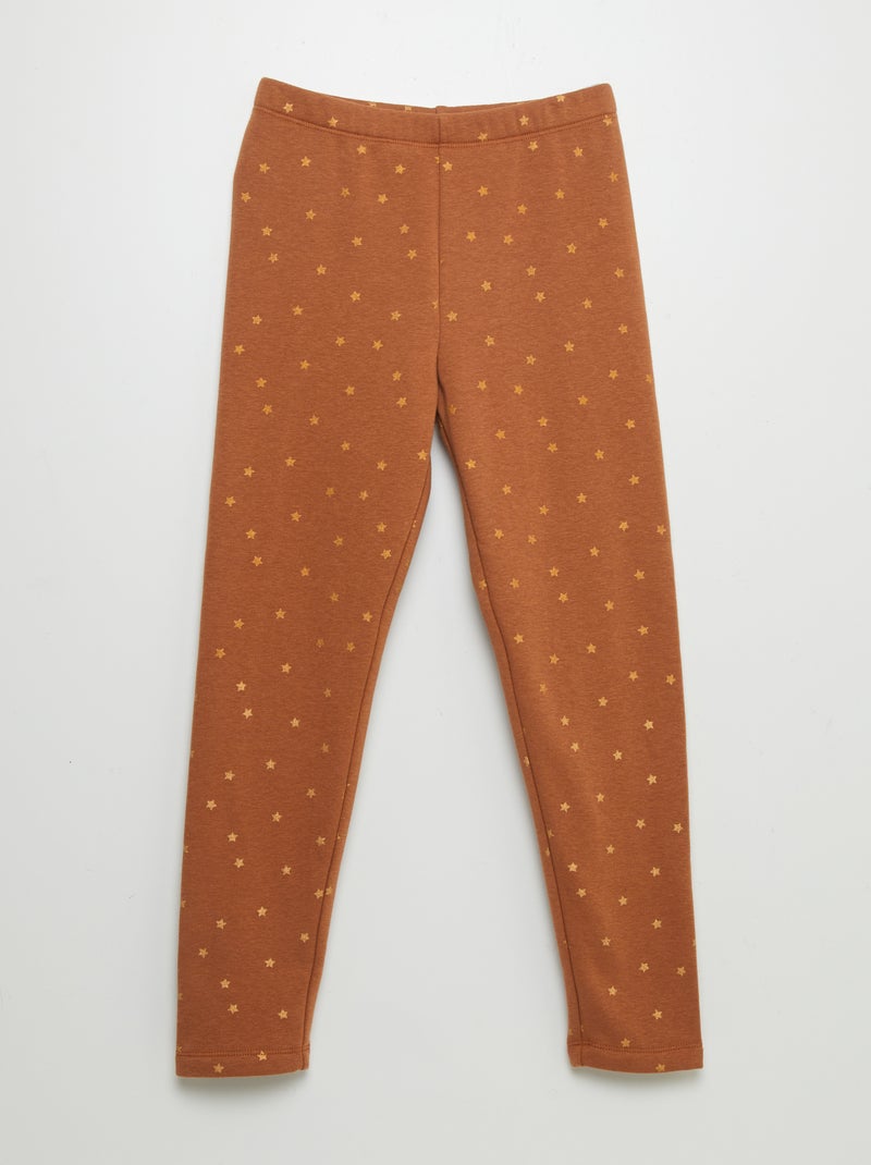 Legging de chándal con estampado BEIGE - Kiabi
