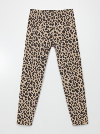 Legging de deporte de neopreno con estampado de leopardo