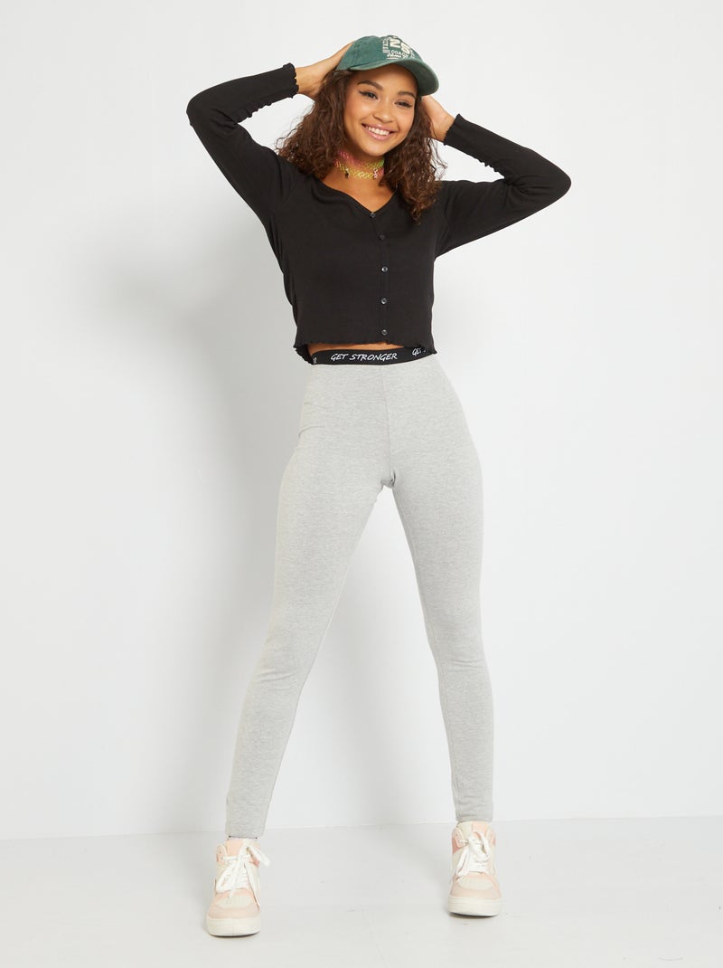 Legging de deporte GRIS - Kiabi