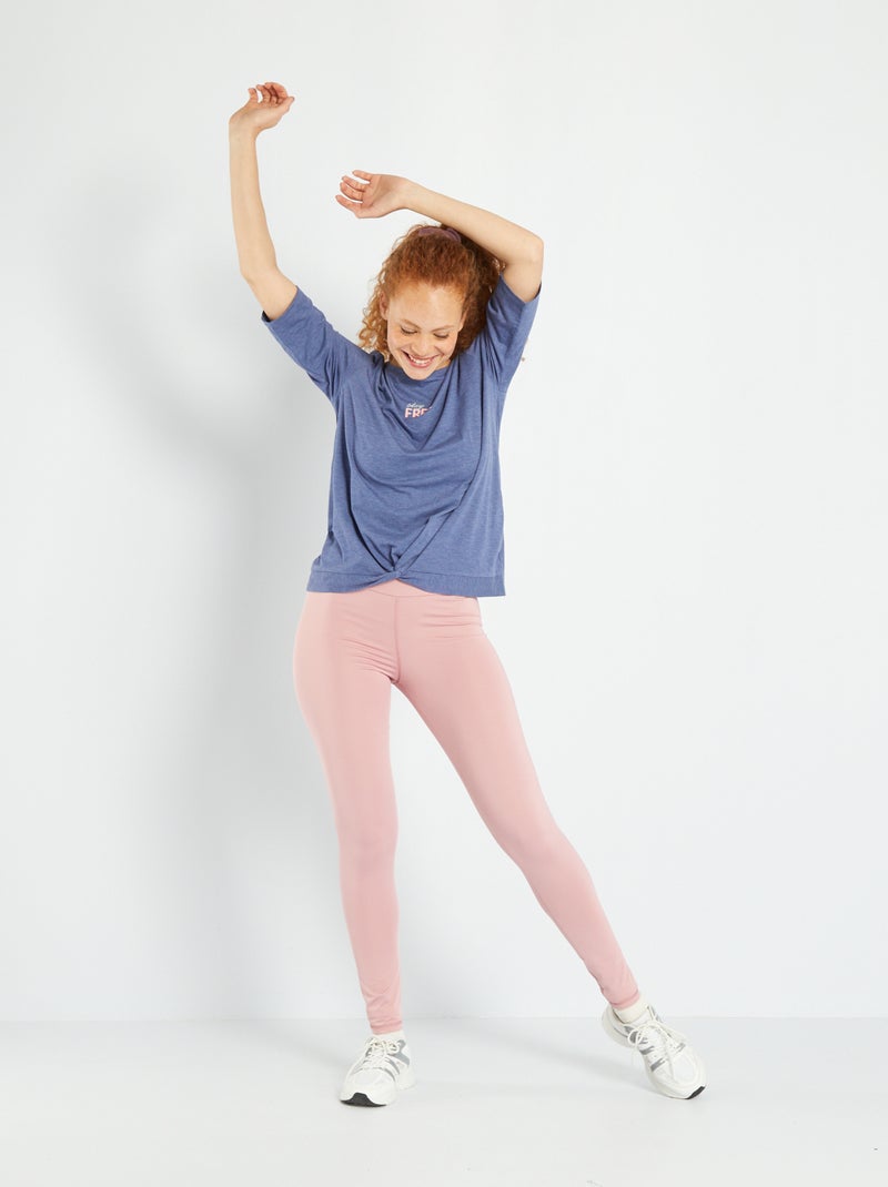 Legging de deporte rosa - Kiabi