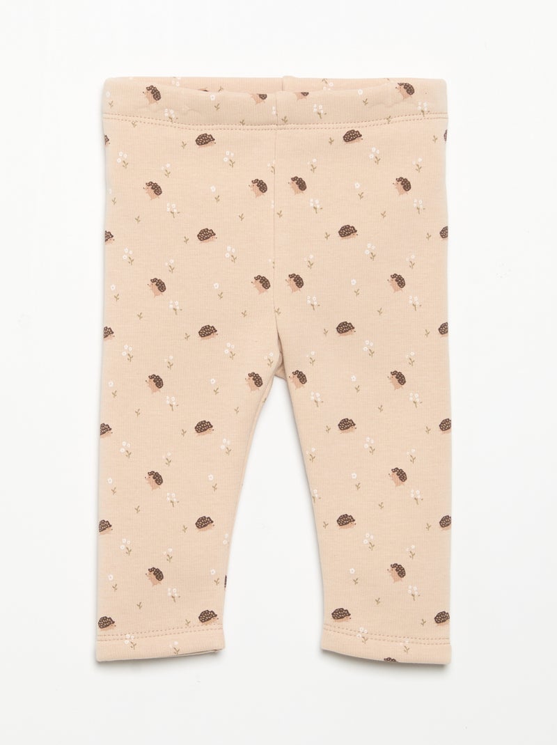 Legging de felpa Beige - Kiabi