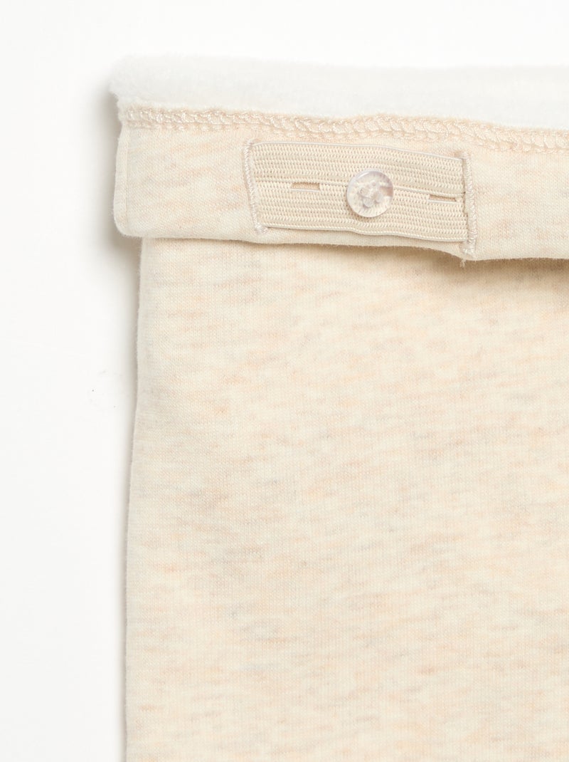Legging de felpa Beige - Kiabi