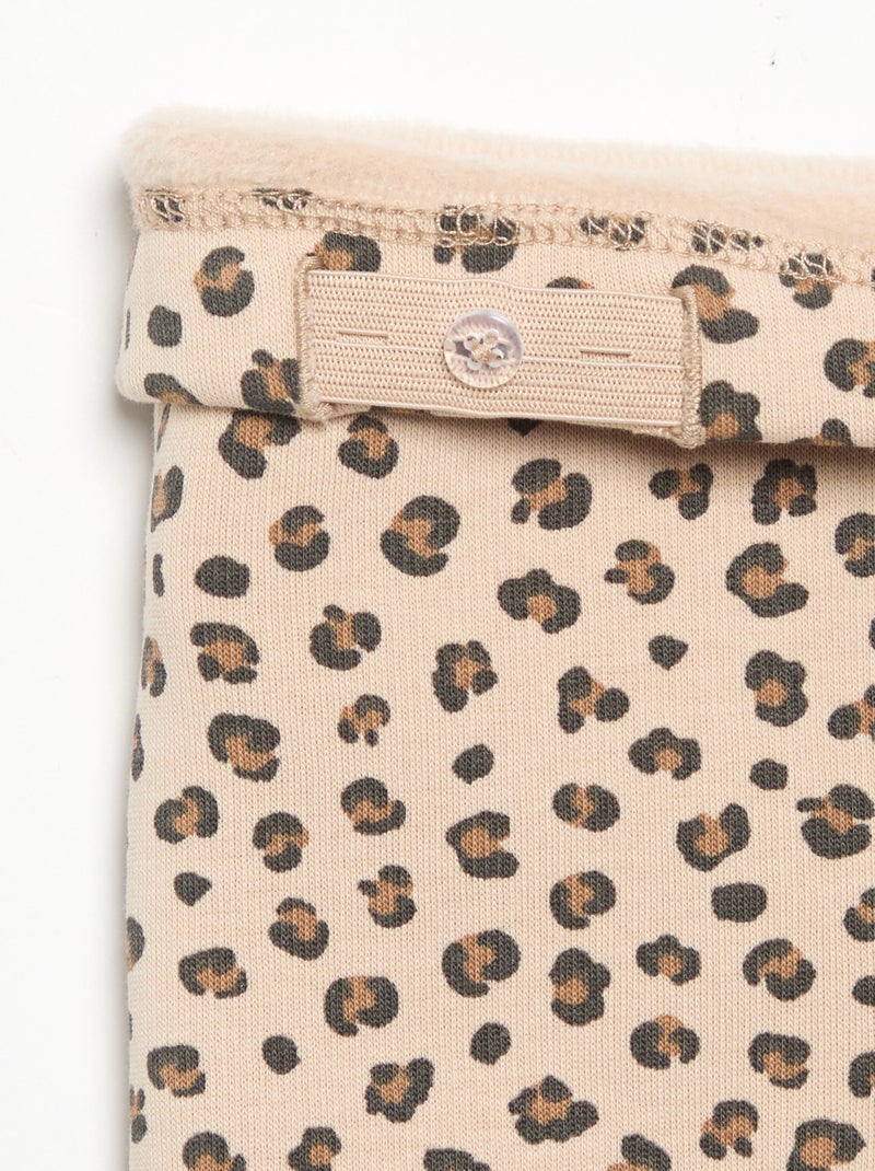 Legging de felpa Beige - Kiabi