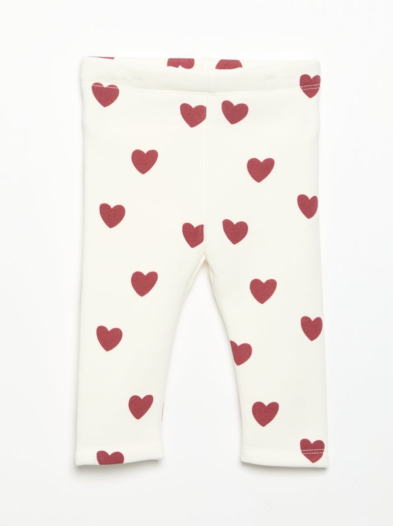Legging de felpa Blanco - Kiabi
