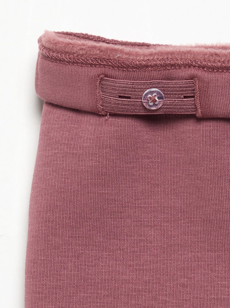 Legging de felpa Rosa - Kiabi