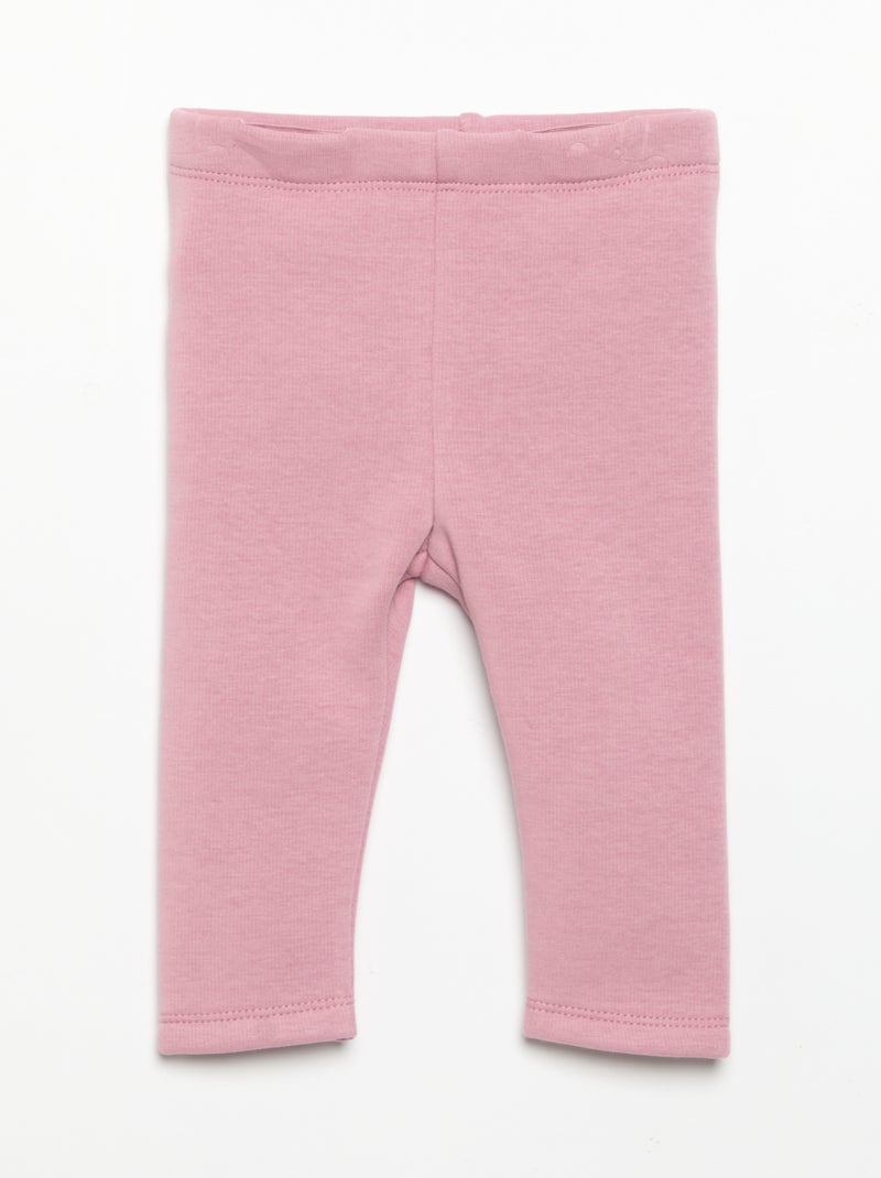 Legging de felpa Rosa - Kiabi