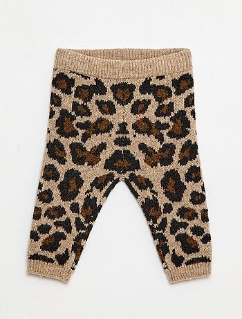 Legging de leopardo en punto