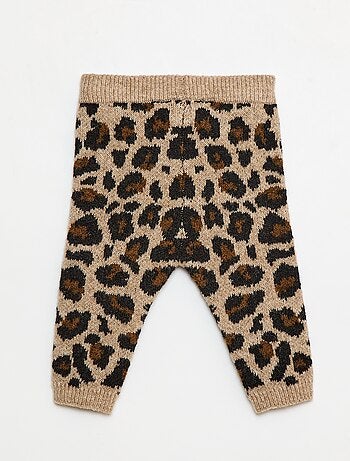 Legging de leopardo en punto