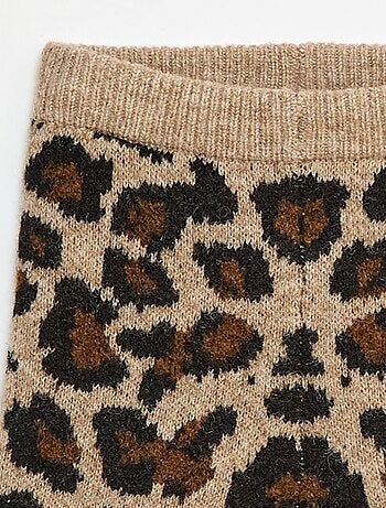 Legging de leopardo en punto