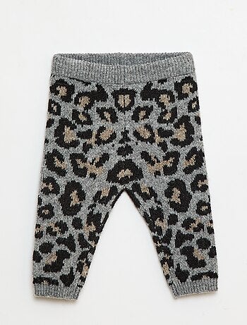 Legging de leopardo en punto