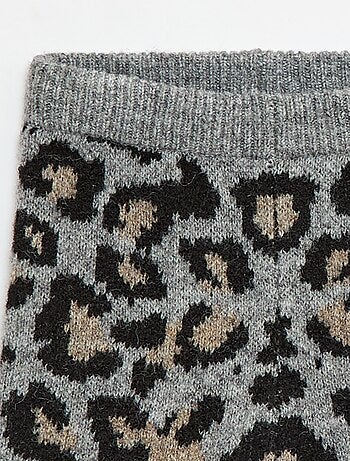 Legging de leopardo en punto