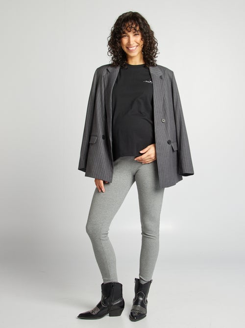 Legging de maternidad de canalé - Kiabi