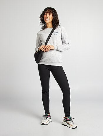 Legging de maternidad de canalé