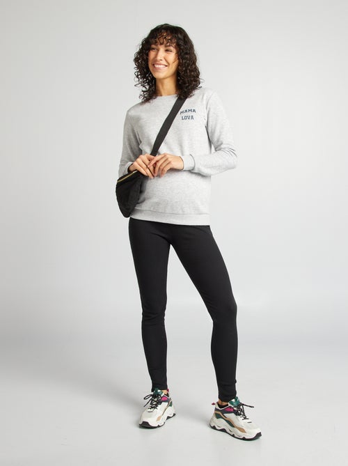 Legging de maternidad de canalé - Kiabi