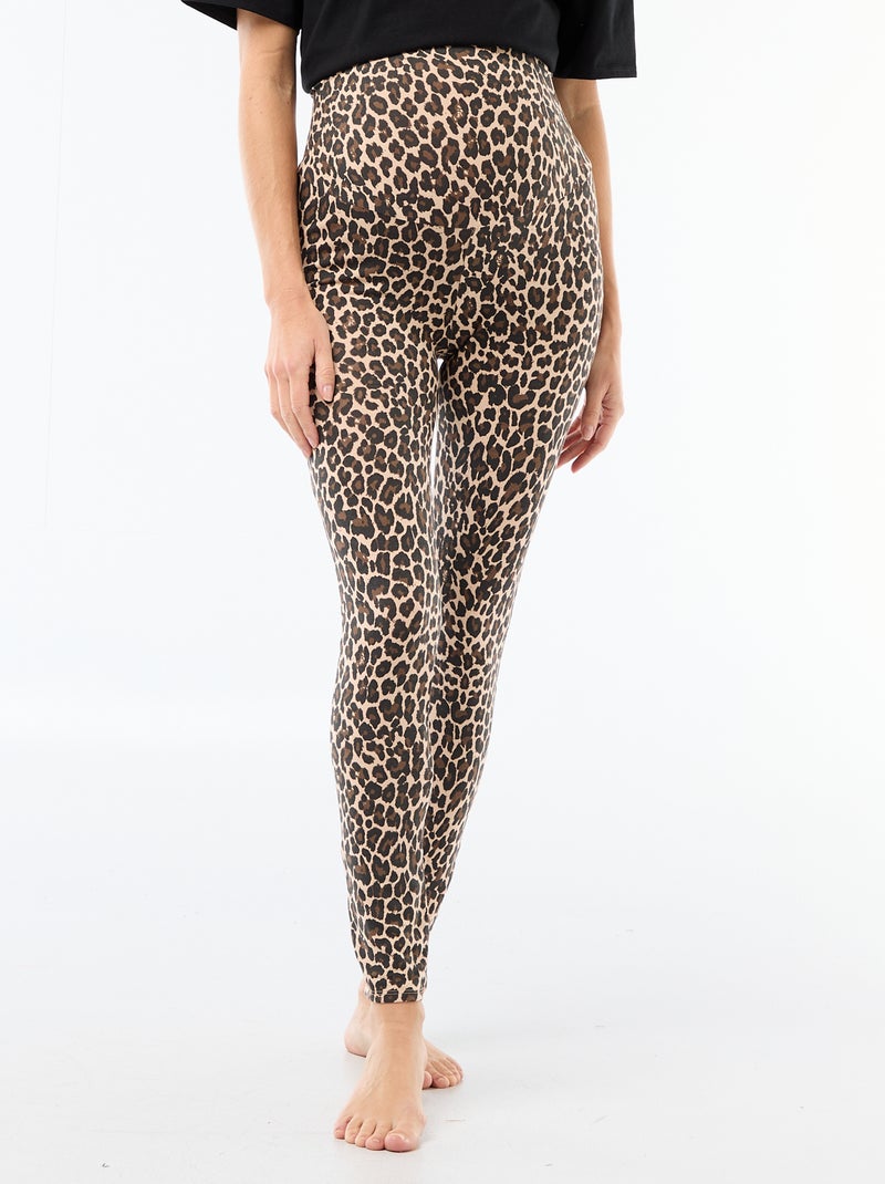 Legging de maternidad estampado Beige - Kiabi