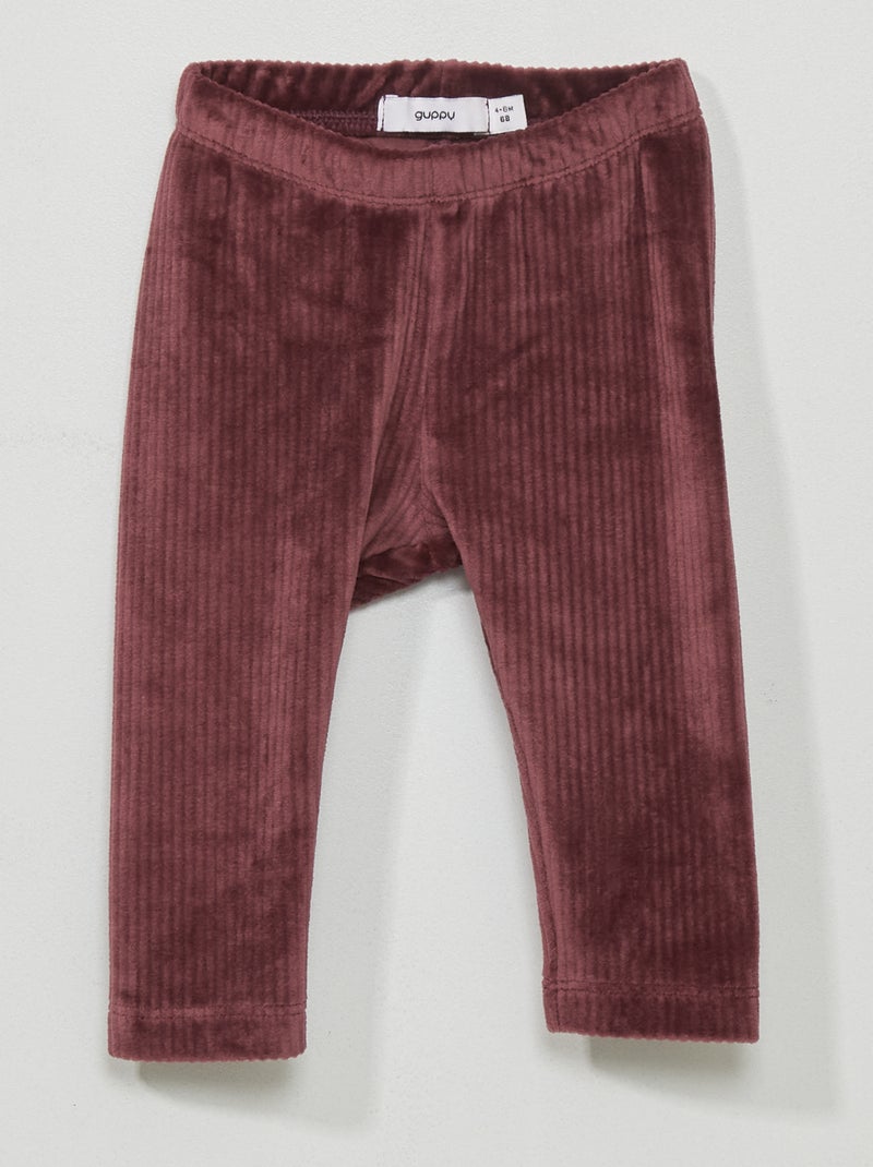 Legging de pana violeta - Kiabi