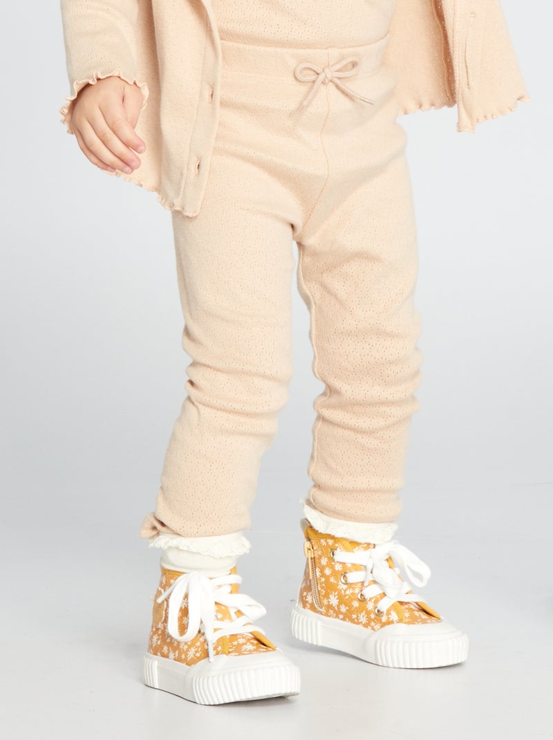 Legging de punto BEIGE - Kiabi