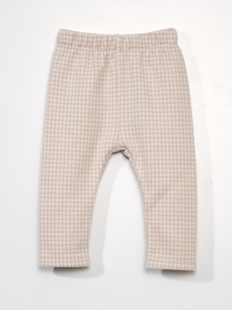 Legging de punto cálido BEIGE - Kiabi