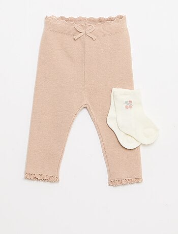 Legging de punto compacto