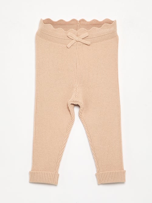 Legging de punto con lazo en la cintura - Kiabi Legging de punto con lazo en la cintura - Kiabi