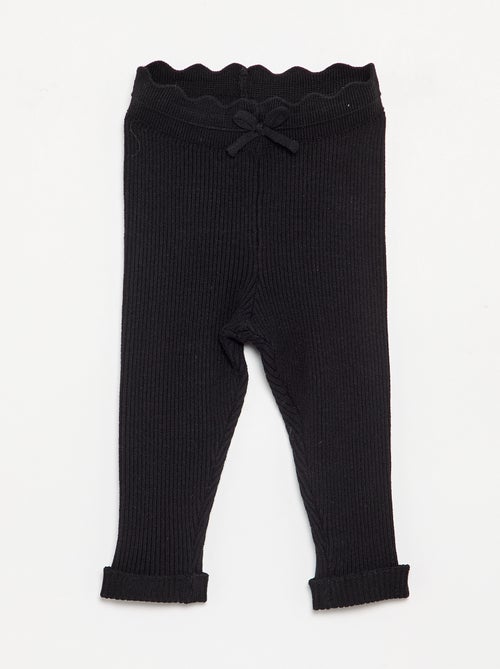 Legging de punto con lazo en la cintura - Kiabi Legging de punto con lazo en la cintura - Kiabi
