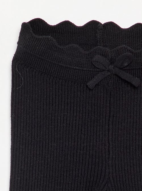 Legging de punto con lazo en la cintura - Kiabi