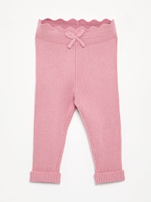 Legging de punto con lazo en la cintura - Kiabi Legging de punto con lazo en la cintura - Kiabi