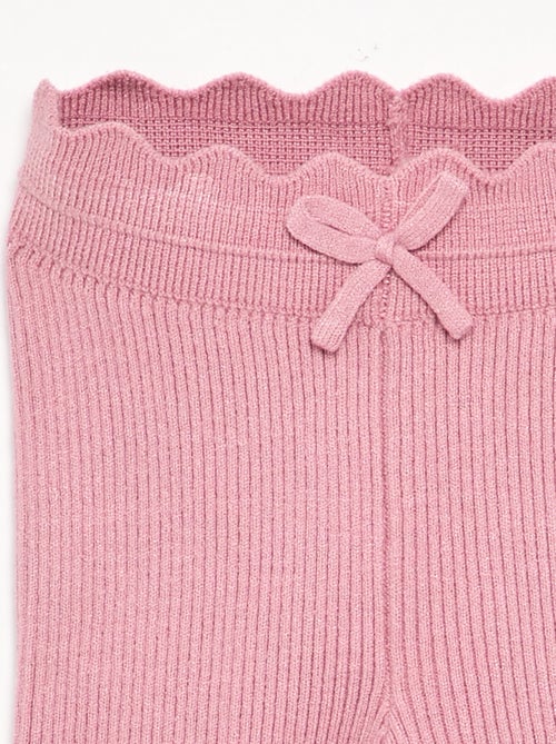 Legging de punto con lazo en la cintura - Kiabi Legging de punto con lazo en la cintura - Kiabi