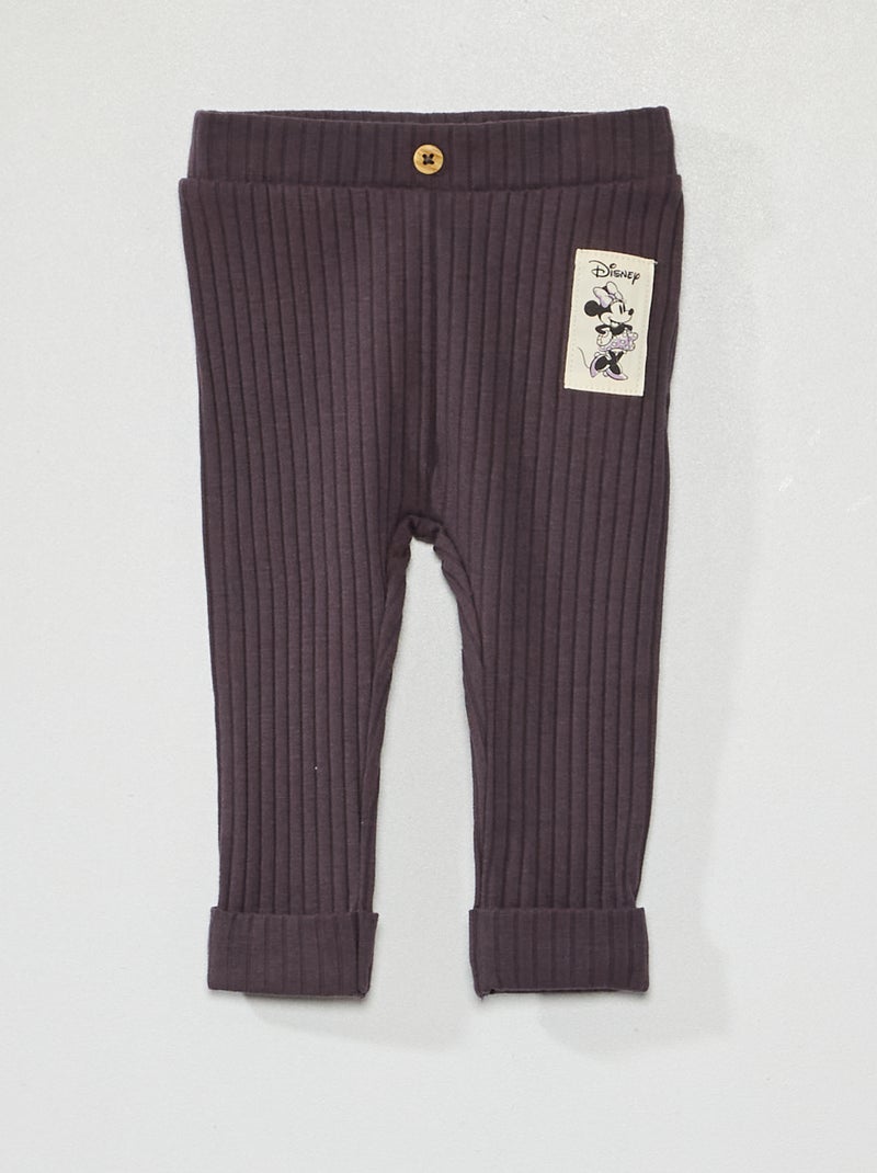 Legging de punto de canalé 'Disney' GRIS - Kiabi