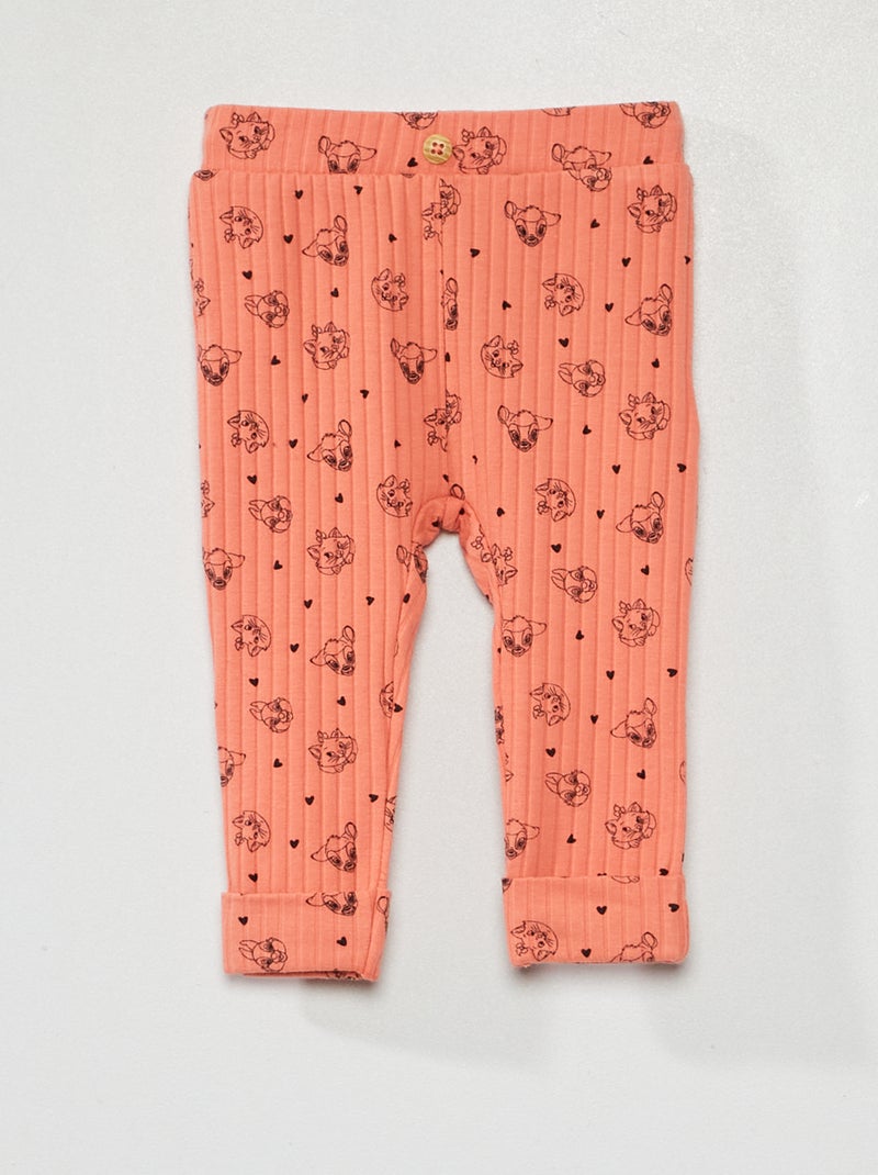 Legging de punto de canalé 'Disney' ROJO - Kiabi