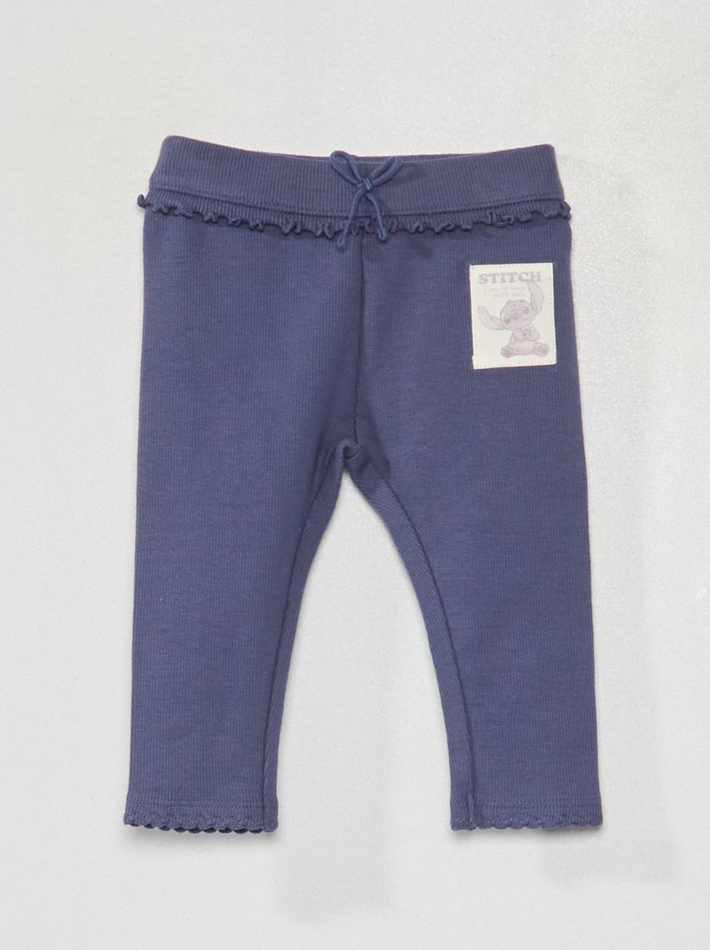 Legging de punto de canalé PURPURA - Kiabi