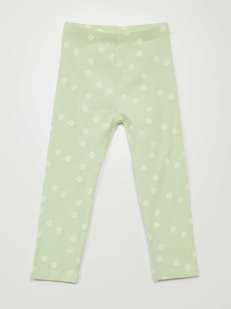 Legging de punto elástico con cintura elástica BLANCO - Kiabi