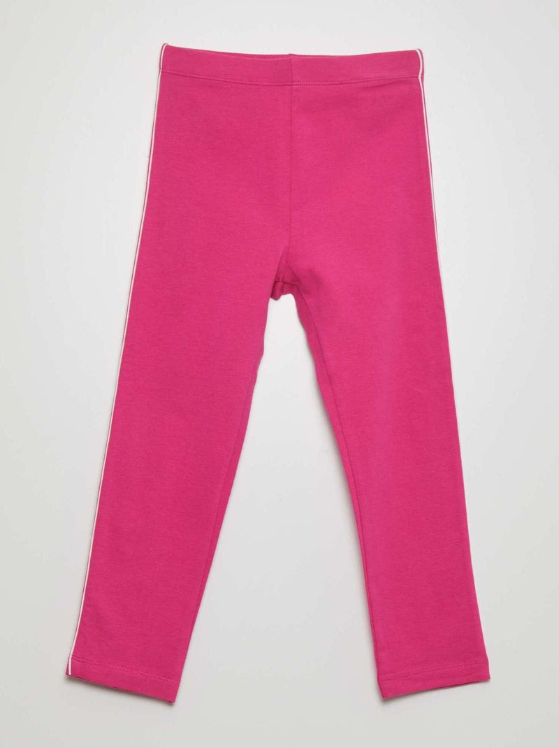 Legging de punto elástico con cintura elástica ROSA - Kiabi