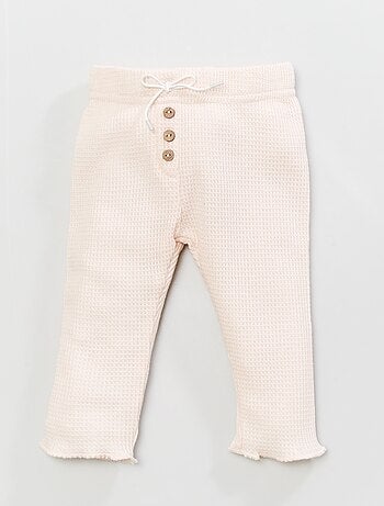 Rebajas legging de punto estampado | pantalón de algodón bebé niña | Kiabi