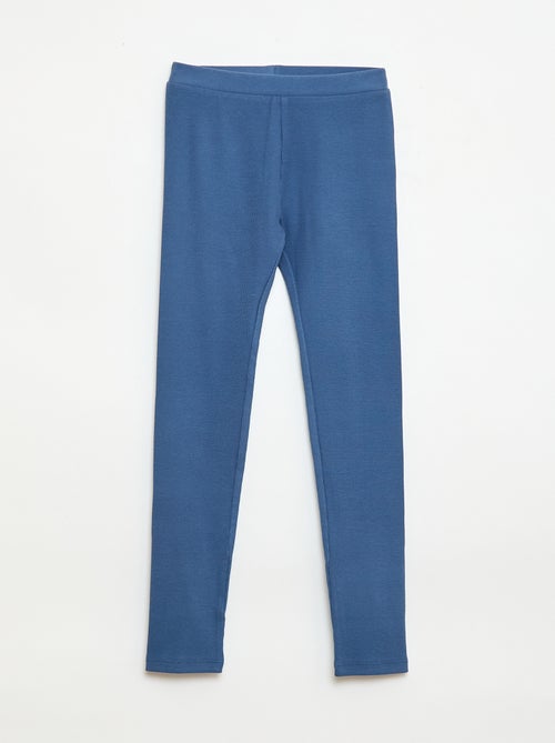 Legging de punto liso de algodón - Kiabi