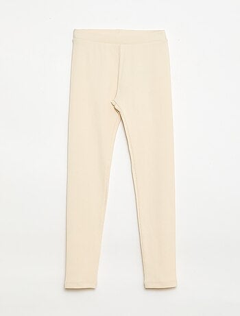 Legging de punto liso de algodón
