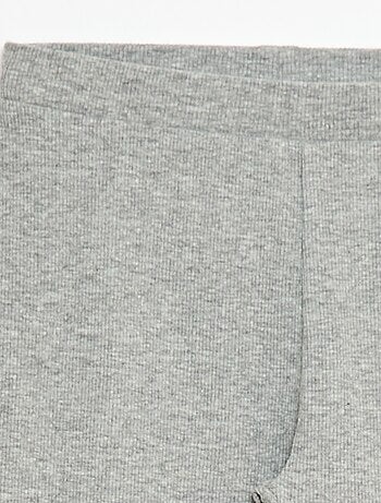 Legging de punto liso de algodón