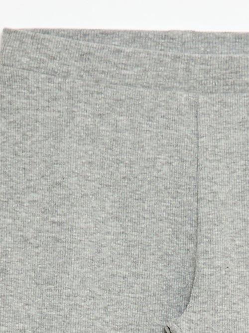Legging de punto liso de algodón - Kiabi